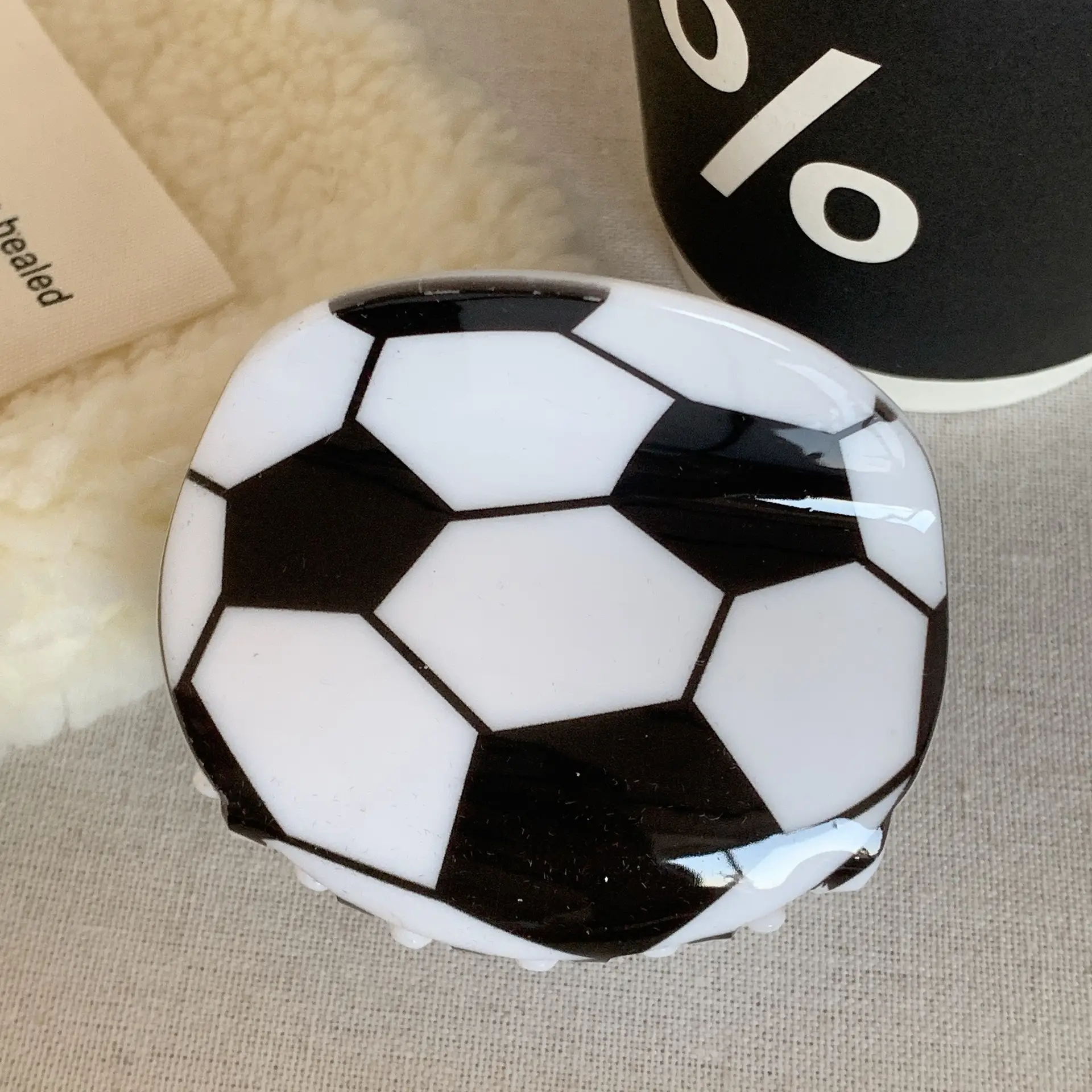 Acrylic Football & Basketball Decorative Clips for Kids