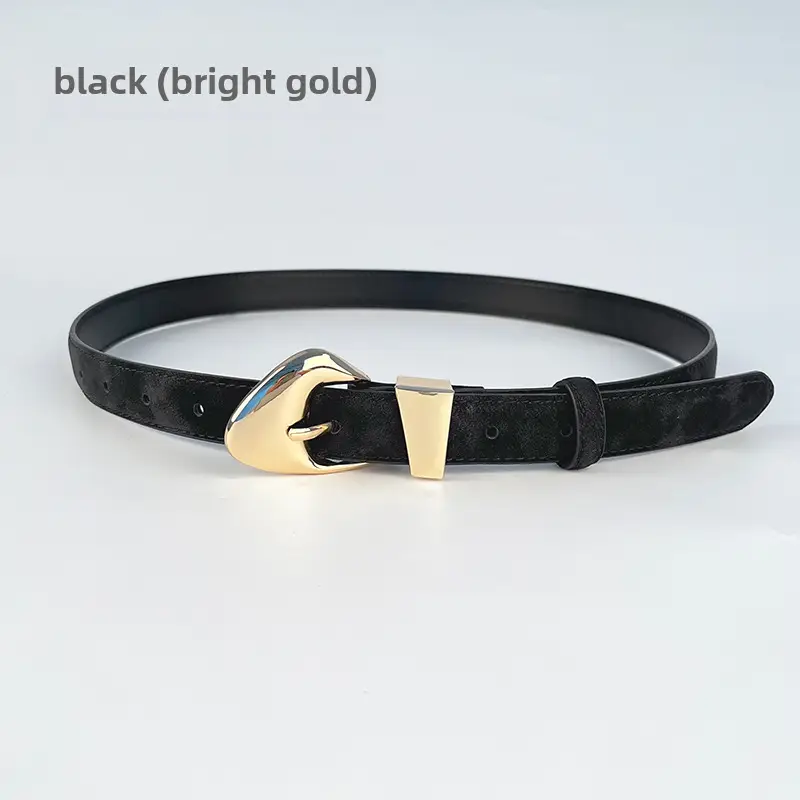Frosted Gold Belt for Women Elegant Casual Wear