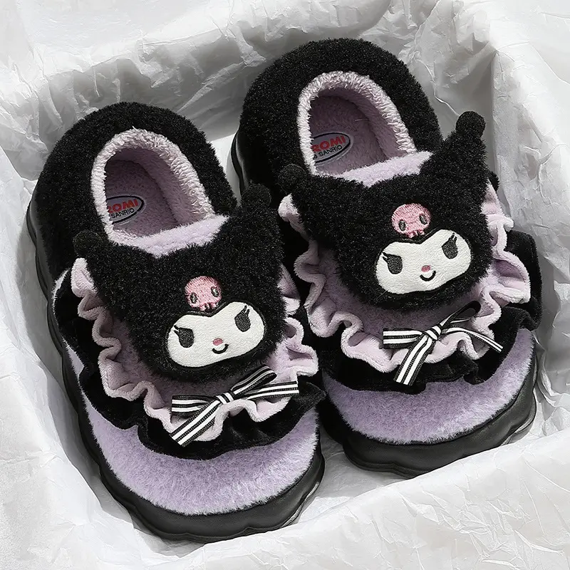 Coolomi cotton slippers women's winter thick bottom indoor home genuine goods cartoon cute Sanrio slippers women's wholesale
