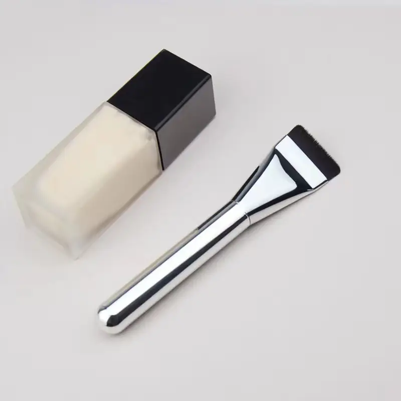 New wakemake foundation brush one-line non-eating powder flat head base makeup refresh hand magic seamless makeup brush - Image 6