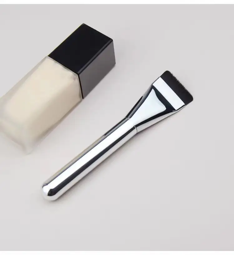 New wakemake foundation brush one-line non-eating powder flat head base makeup refresh hand magic seamless makeup brush — feature 11