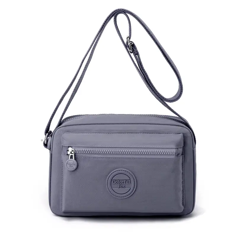 Women's Pink Crossbody Bag with Zipper - Image 2