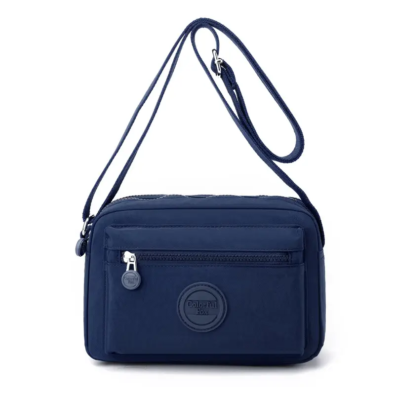 Women's Pink Crossbody Bag with Zipper - Image 4