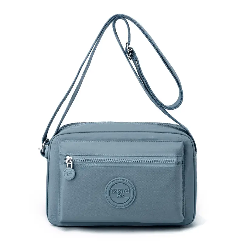 Women's Pink Crossbody Bag with Zipper - Image 5