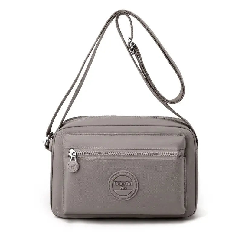 Women's Pink Crossbody Bag with Zipper - Image 6