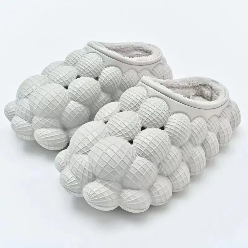 Pink Wooly Women Winter Slippers Non-Slip Warm Indoor - Image 3