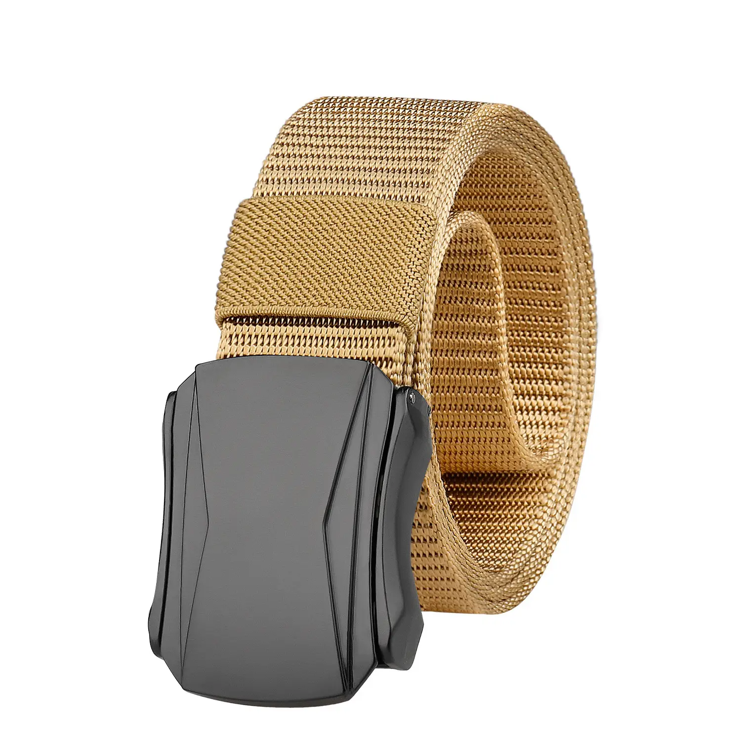 Zinc Alloy Belt Automatic Buckle Wear Resistant Durable Men's Cloth Belt - Image 3