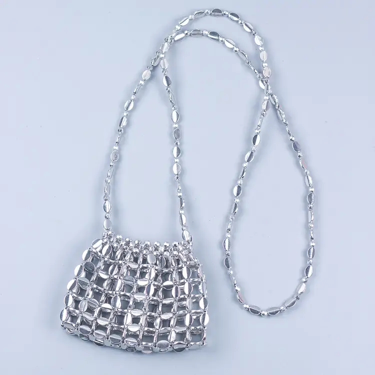 Shiny Sequin Handbag with Chain Strap — feature 25