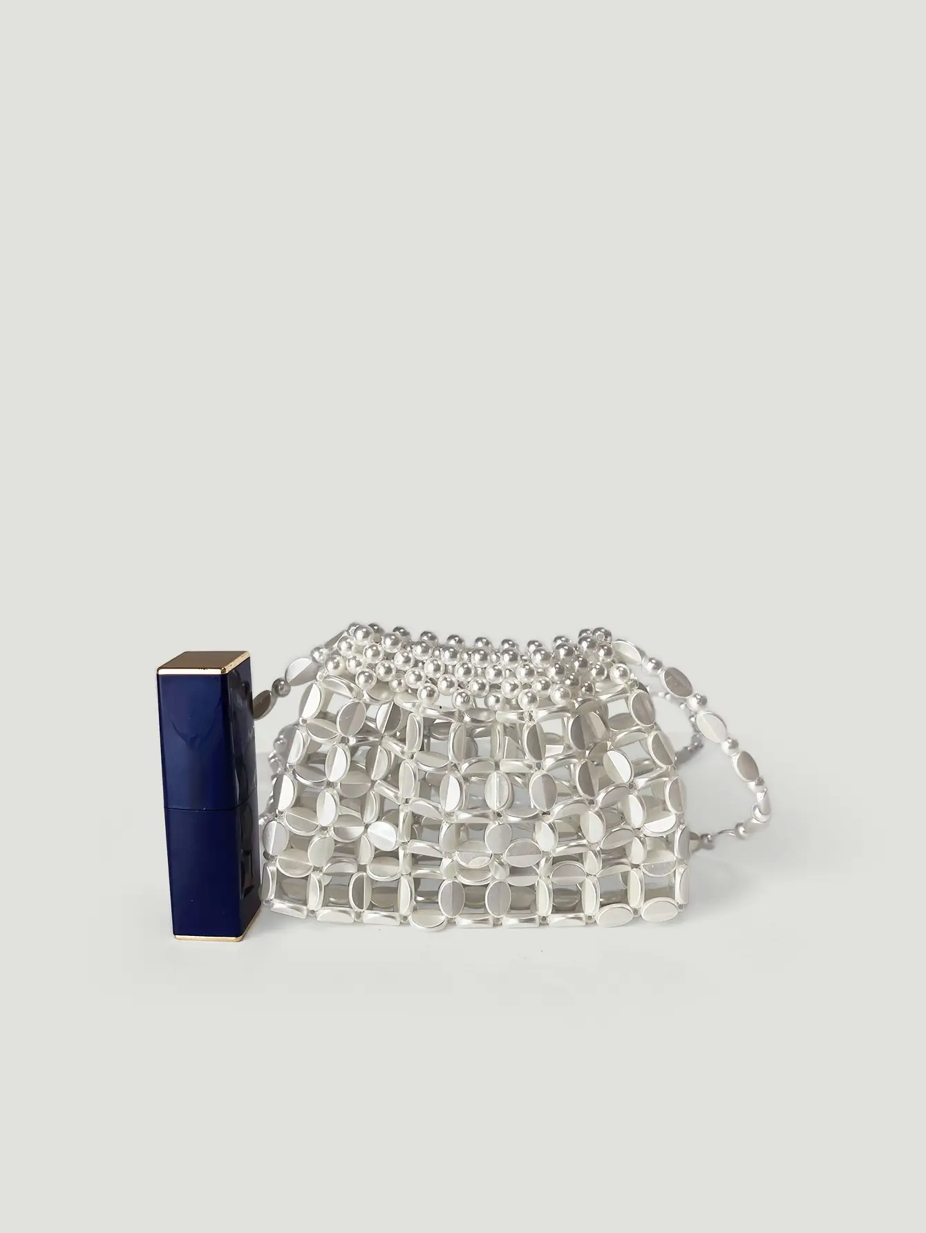 Shiny Sequin Handbag with Chain Strap — feature 27