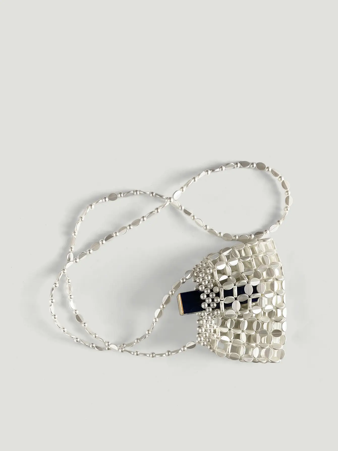 Shiny Sequin Handbag with Chain Strap — feature 31