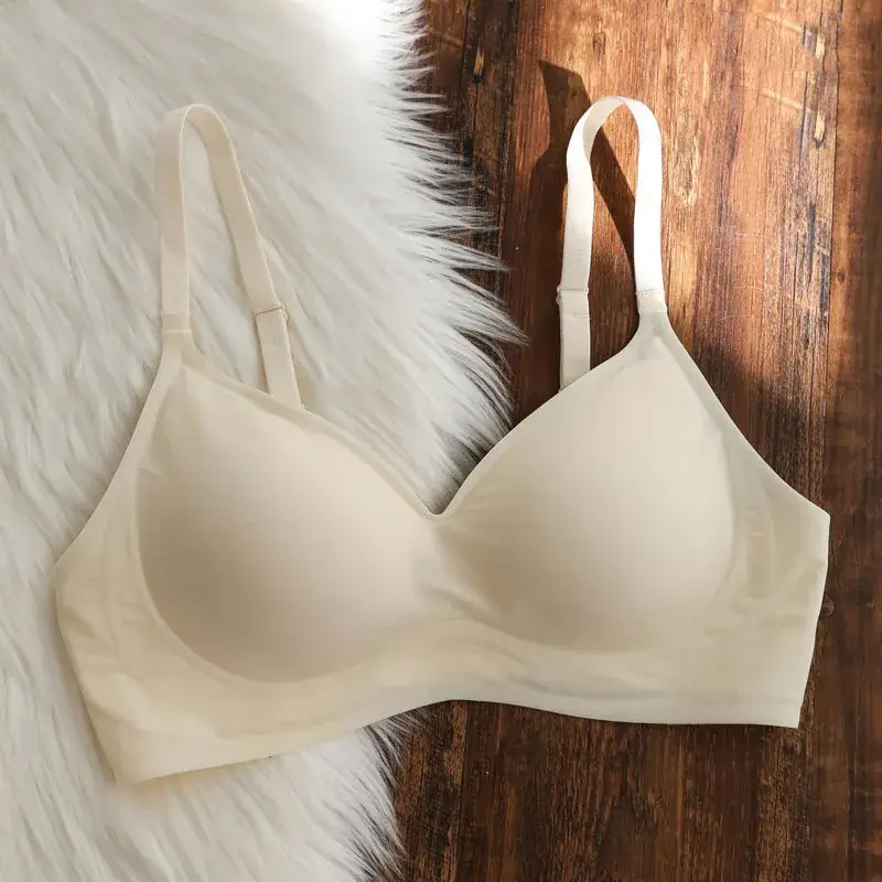 Nude Seamless Wireless Push Up Bra for Women - Image 2