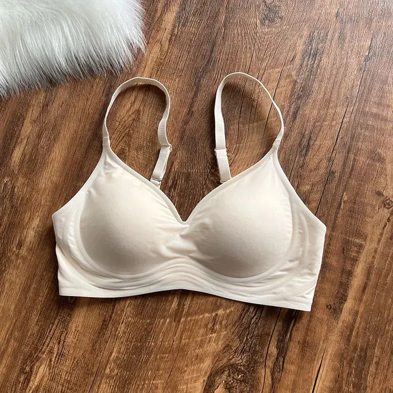 Nude Seamless Wireless Push Up Bra for Women - Image 3