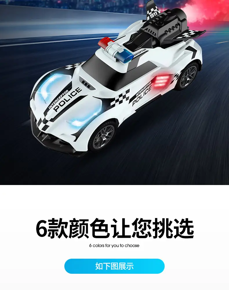 Cross-border spray remote control car handle four-way simulation sports car high-speed racing children's electric remote control car toy car — feature 14