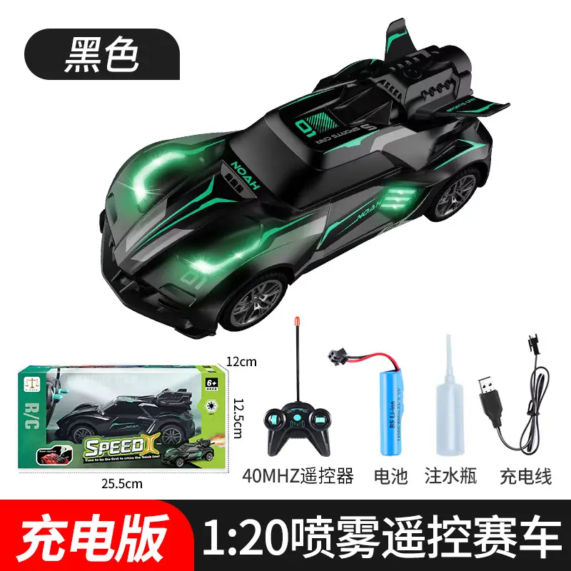 Cross-border spray remote control car handle four-way simulation sports car high-speed racing children's electric remote control car toy car