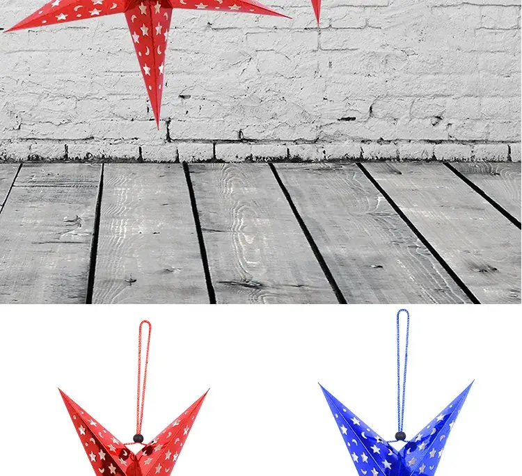 Cross-Border Holiday Party Decor Pendants 5-Pointed Star — feature 4