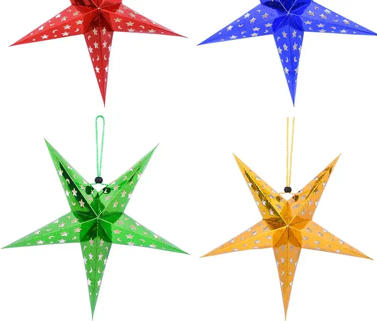 Cross-Border Holiday Party Decor Pendants 5-Pointed Star — feature 5