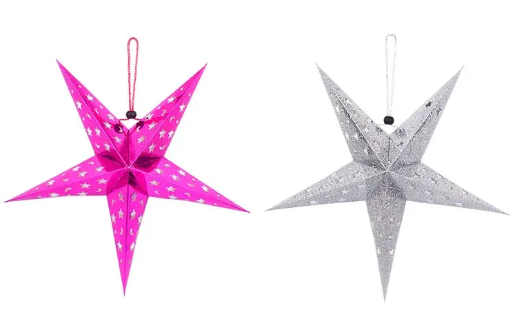 Cross-Border Holiday Party Decor Pendants 5-Pointed Star — feature 6