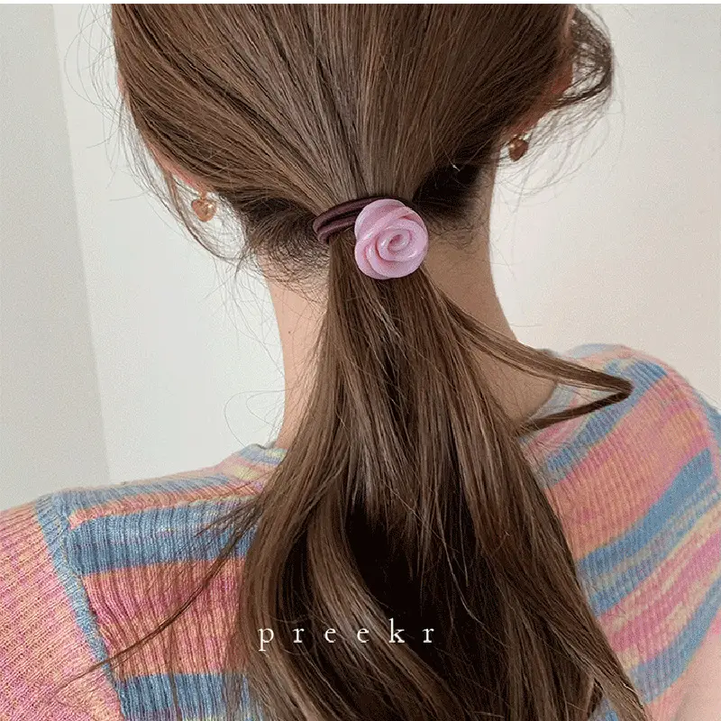 Rose Acetate Hair Bands for Women 2023 New French Retro Design - Image 12