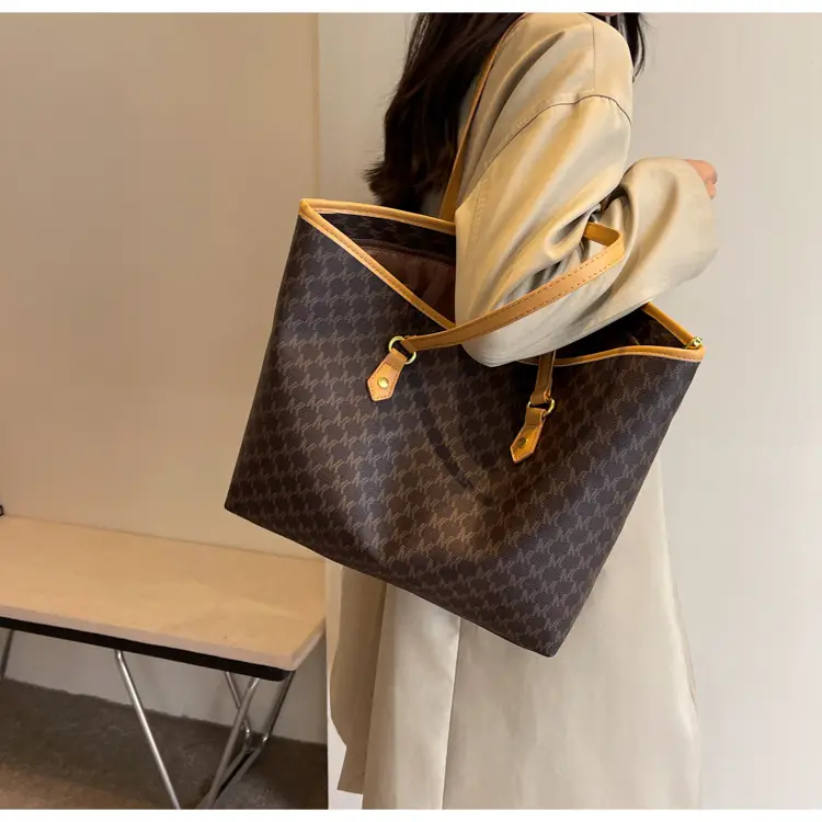 Korean Style Geometric Print Tote Bag for Women — feature 13