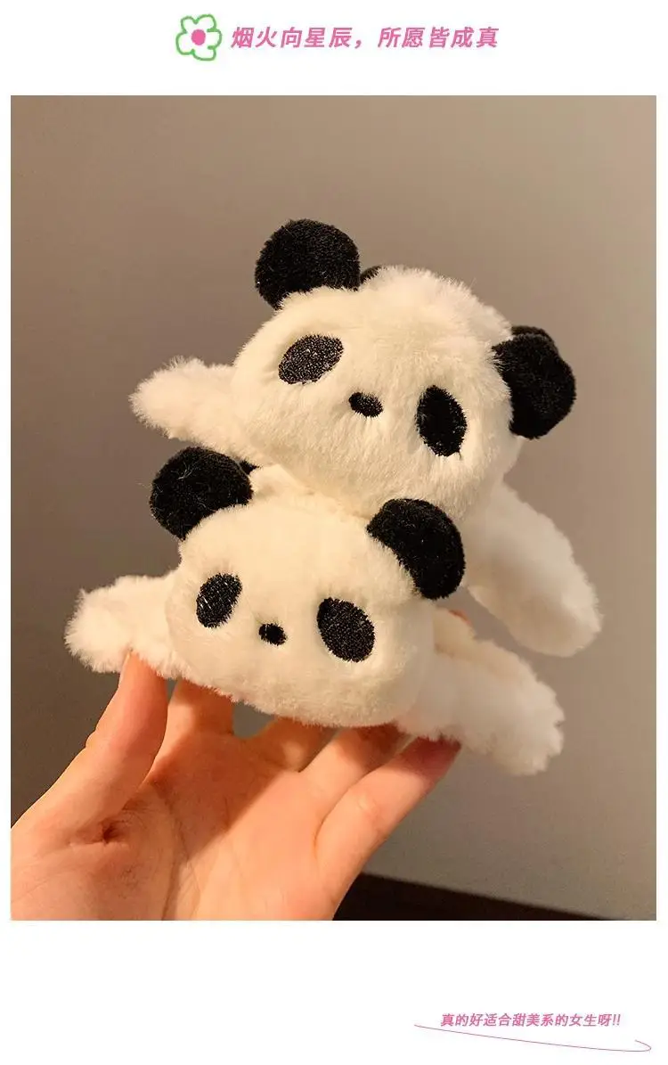 Cute Panda Hair Clip for Girls Autumn Winter — feature 4