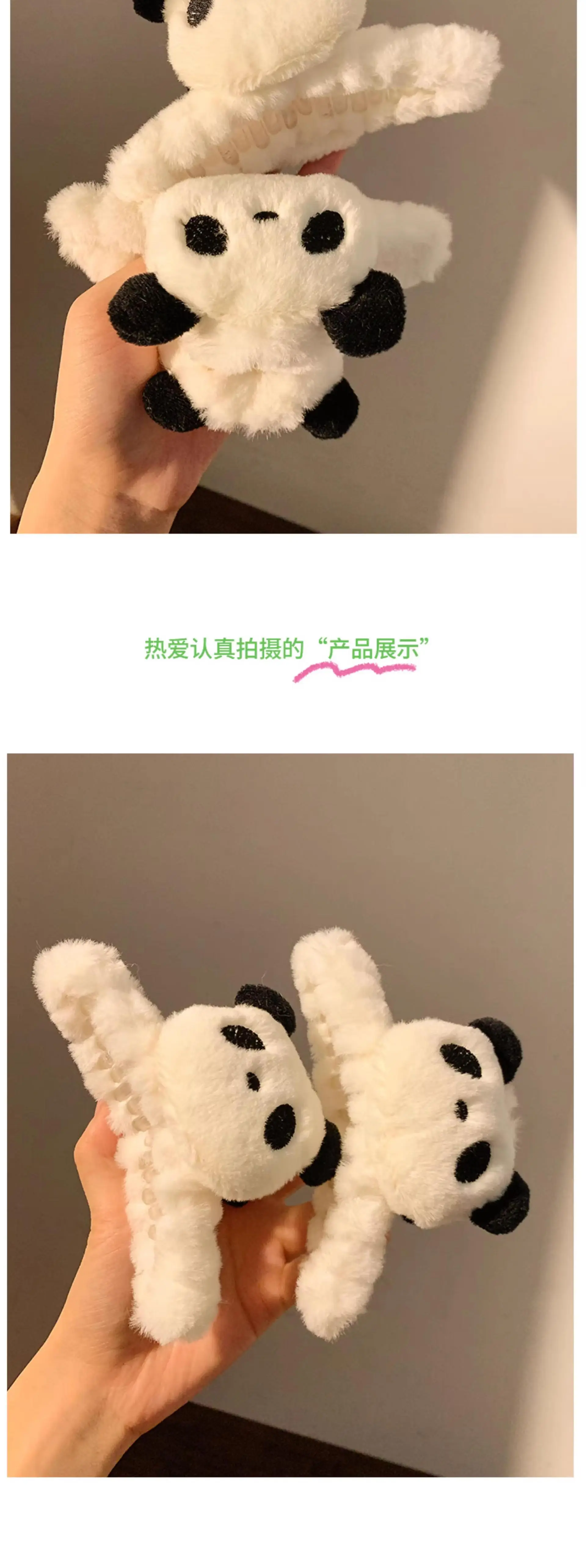 Cute Panda Hair Clip for Girls Autumn Winter — feature 5