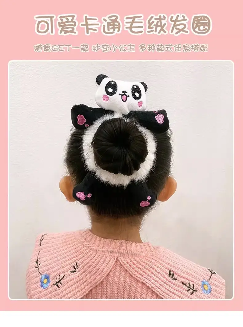 Furry Plush Hair Bands for Girls Green Frog Headband — feature 1