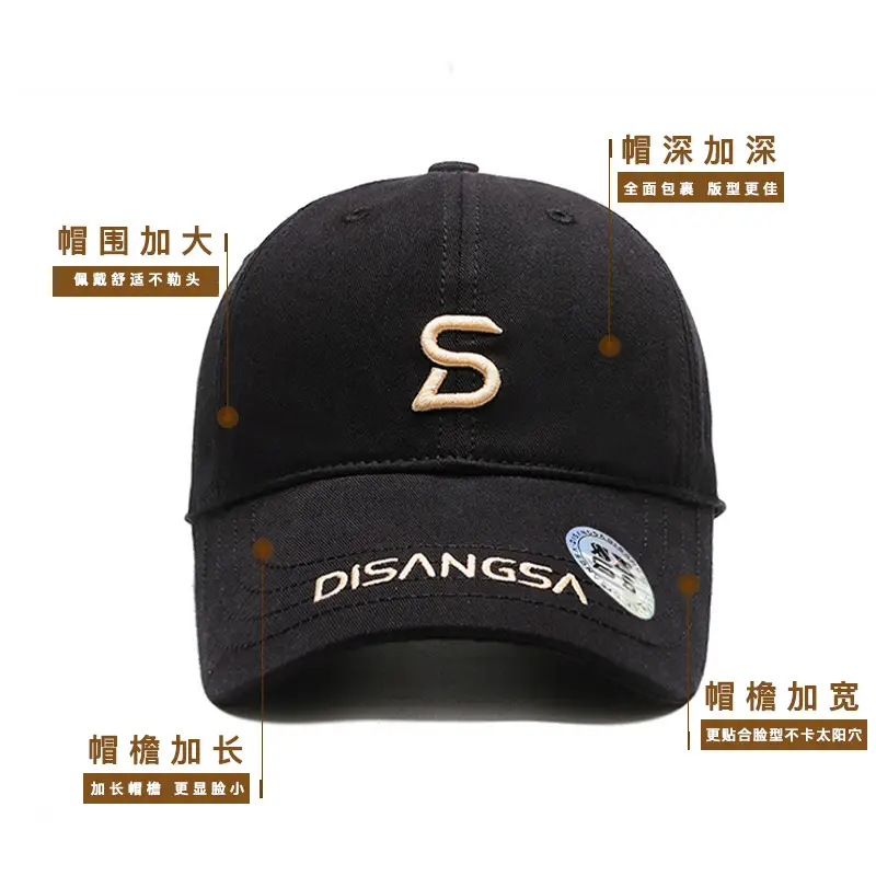 Di Sang Sa Embroidered Baseball Cap Men's Red
