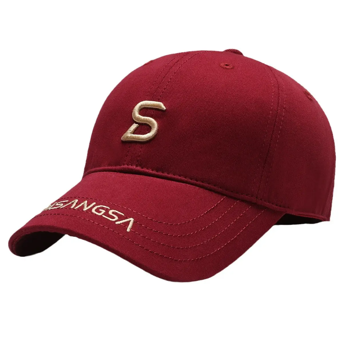 Di Sang Sa Embroidered Baseball Cap Men's Red