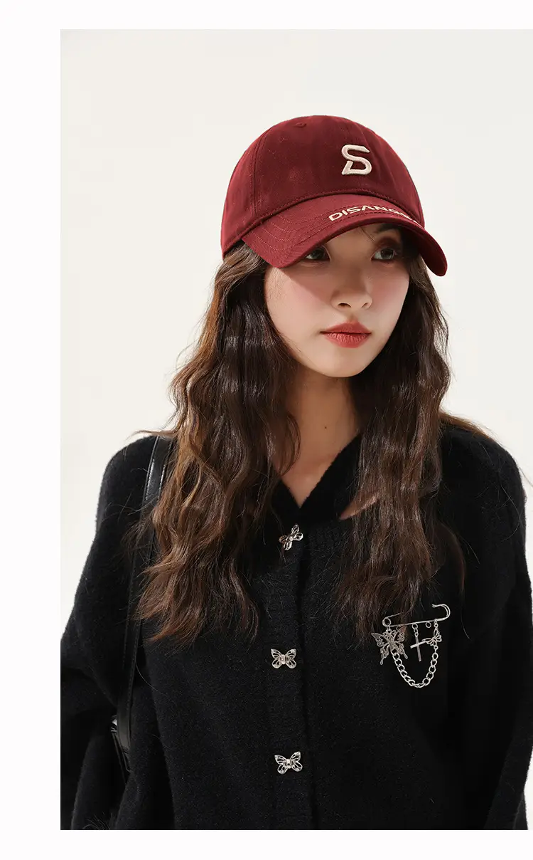 Di Sang Sa Embroidered Baseball Cap Men's Red — feature 18