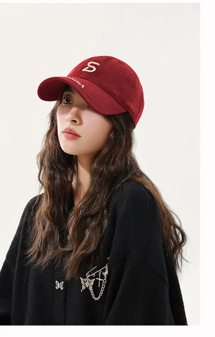 Di Sang Sa Embroidered Baseball Cap Men's Red — feature 19