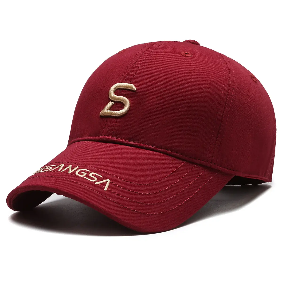 Di Sang Sa Embroidered Baseball Cap Men's Red