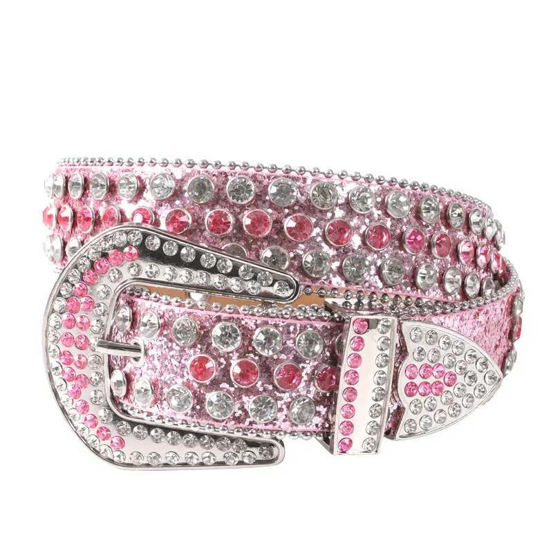 Rhinestone Full Diamond Belt for Men Women — feature 12