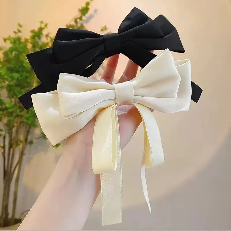Red & White Bow Hairpin for Women - Image 7