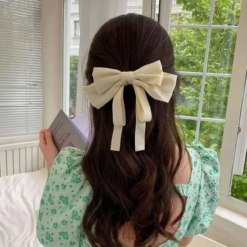 Red & White Bow Hairpin for Women — feature 14