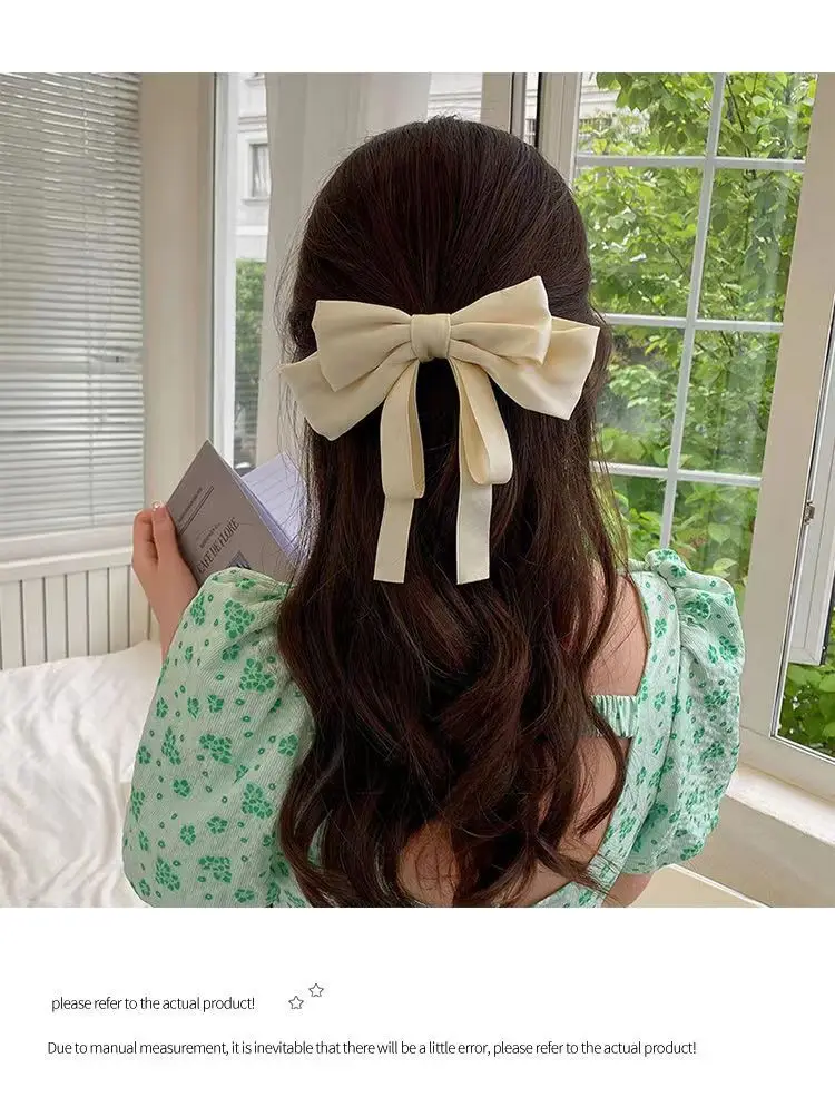 Red & White Bow Hairpin for Women — feature 4