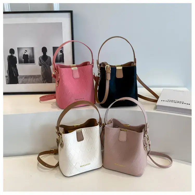 Pink Quilted Women's Bucket Handbag 2023 — feature 10