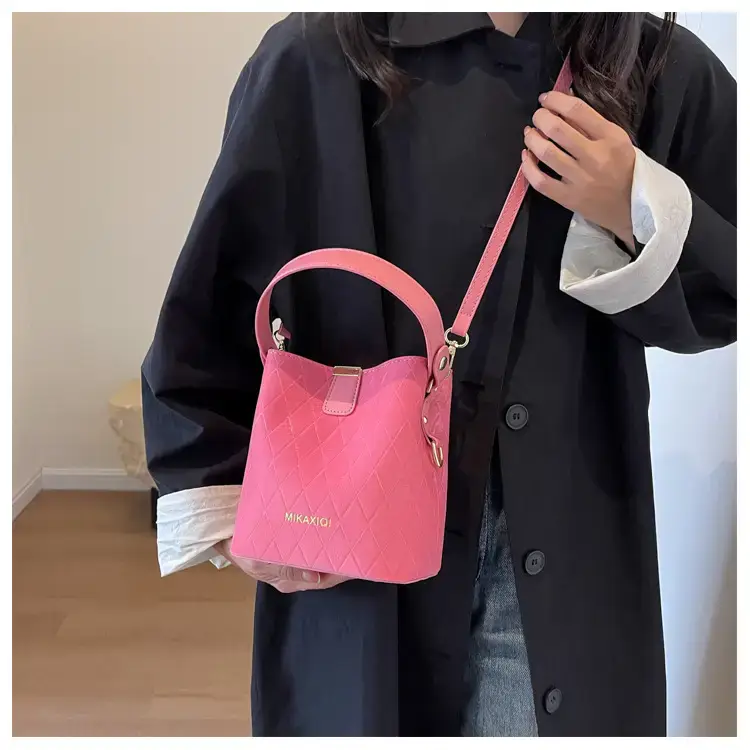 Pink Quilted Women's Bucket Handbag 2023 — feature 19