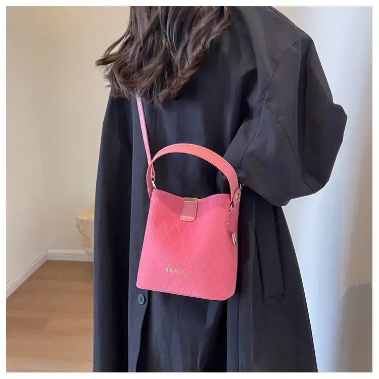 Pink Quilted Women's Bucket Handbag 2023 — feature 21