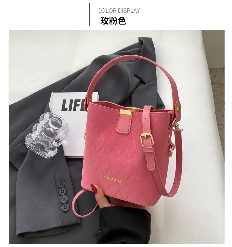 Pink Quilted Women's Bucket Handbag 2023 — feature 29