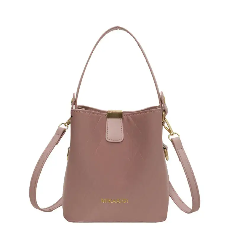 Pink Quilted Women's Bucket Handbag 2023 - Image 3