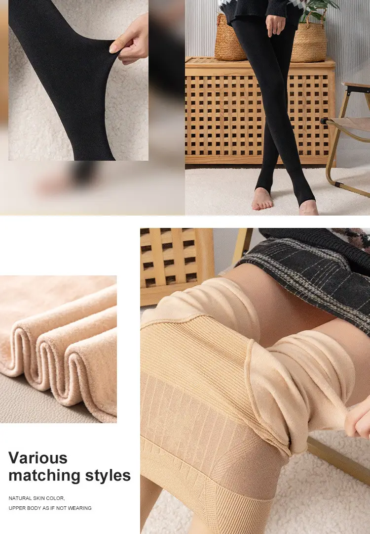 Nude Fleece Leggings for Women Winter Warmth — feature 12