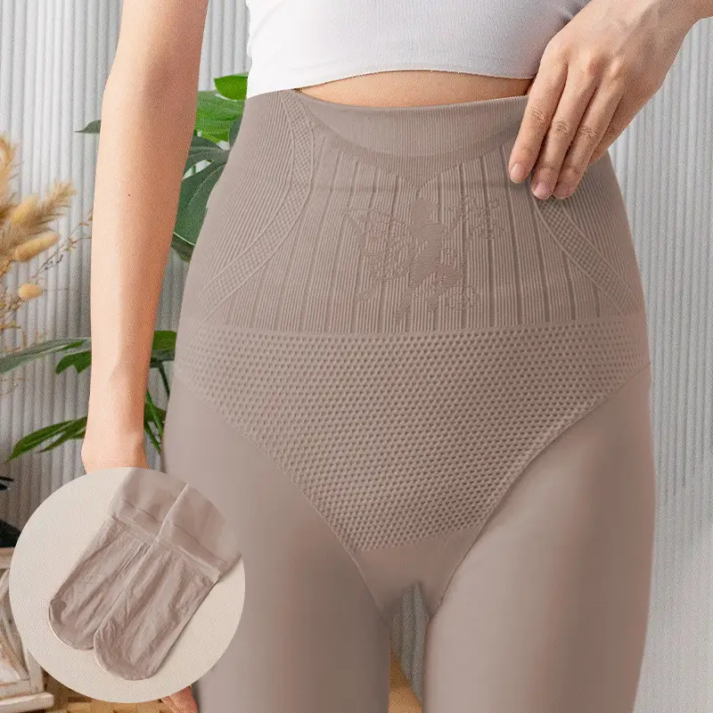 Nude Fleece Leggings for Women Winter Warmth - Image 2
