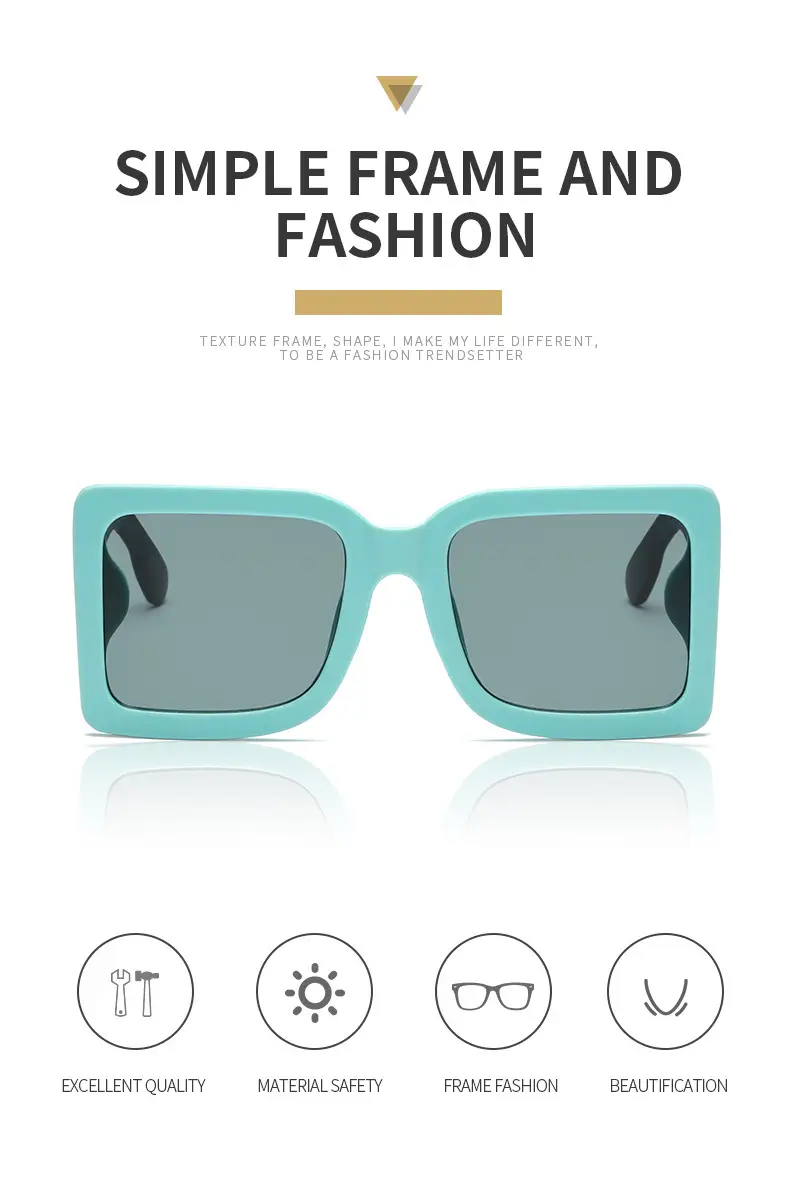 UV-Protective Large Frame Sunglasses for Women — feature 2