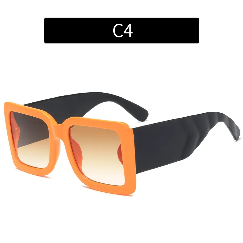 UV-Protective Large Frame Sunglasses for Women - Image 4