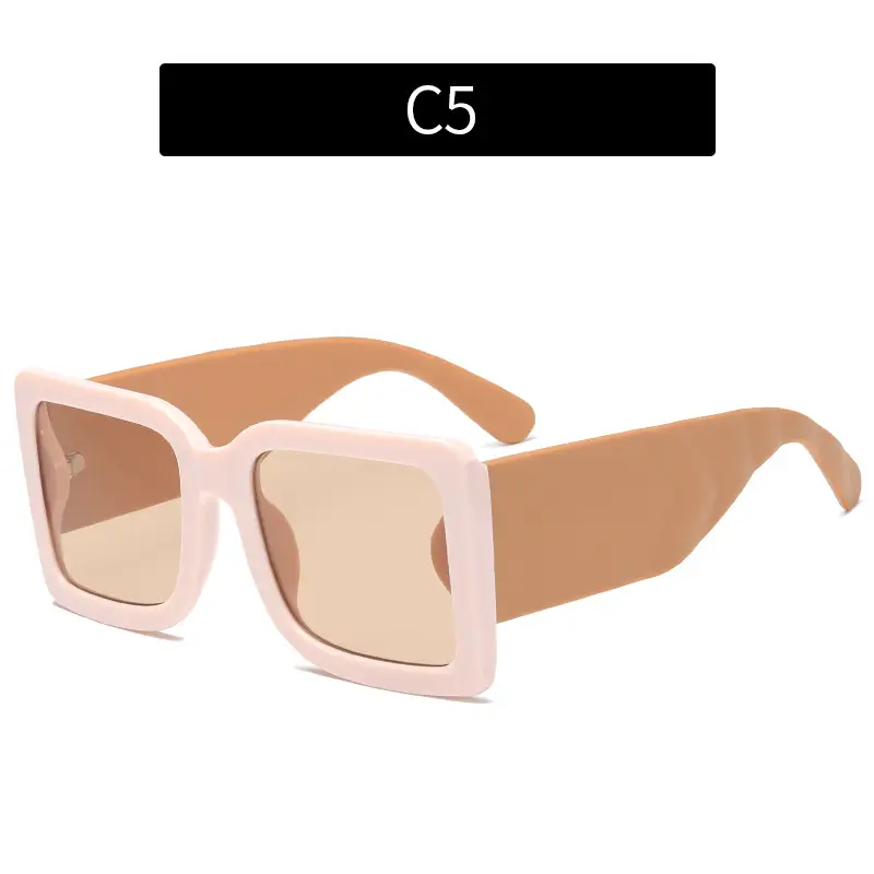 UV-Protective Large Frame Sunglasses for Women - Image 5
