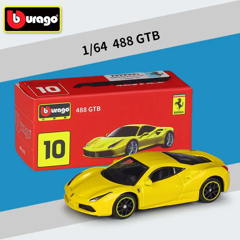 Bimei High 1:64 Italian sports car Three-inch Car Simulation Alloy Model Car Series Hardcover Edition Carton Packaging