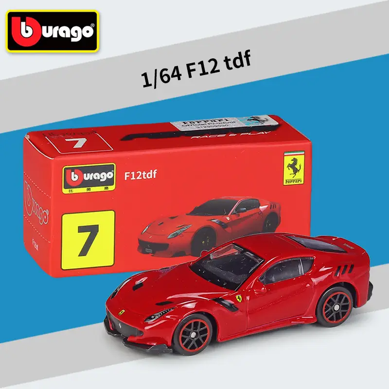 Bimei High 1:64 Italian sports car Three-inch Car Simulation Alloy Model Car Series Hardcover Edition Carton Packaging