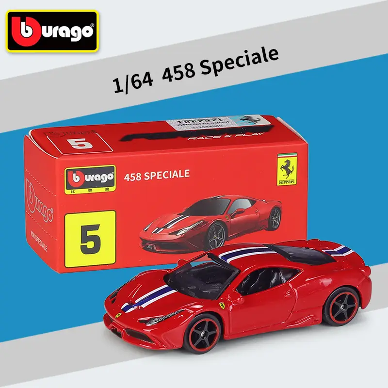 Bimei High 1:64 Italian sports car Three-inch Car Simulation Alloy Model Car Series Hardcover Edition Carton Packaging