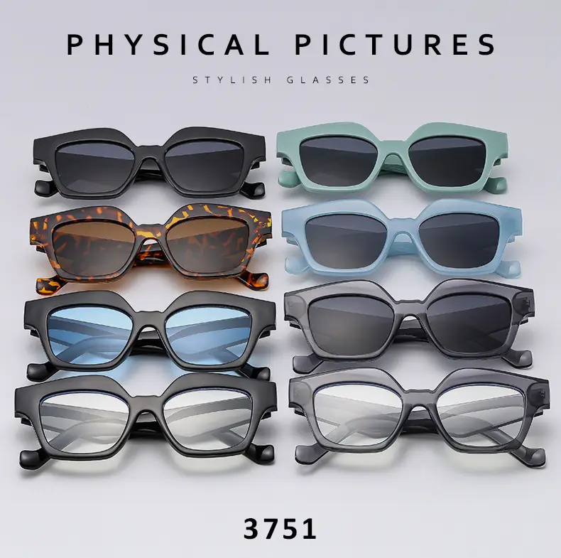 Square Sunglasses for Women Brown Leopard Print — feature 4