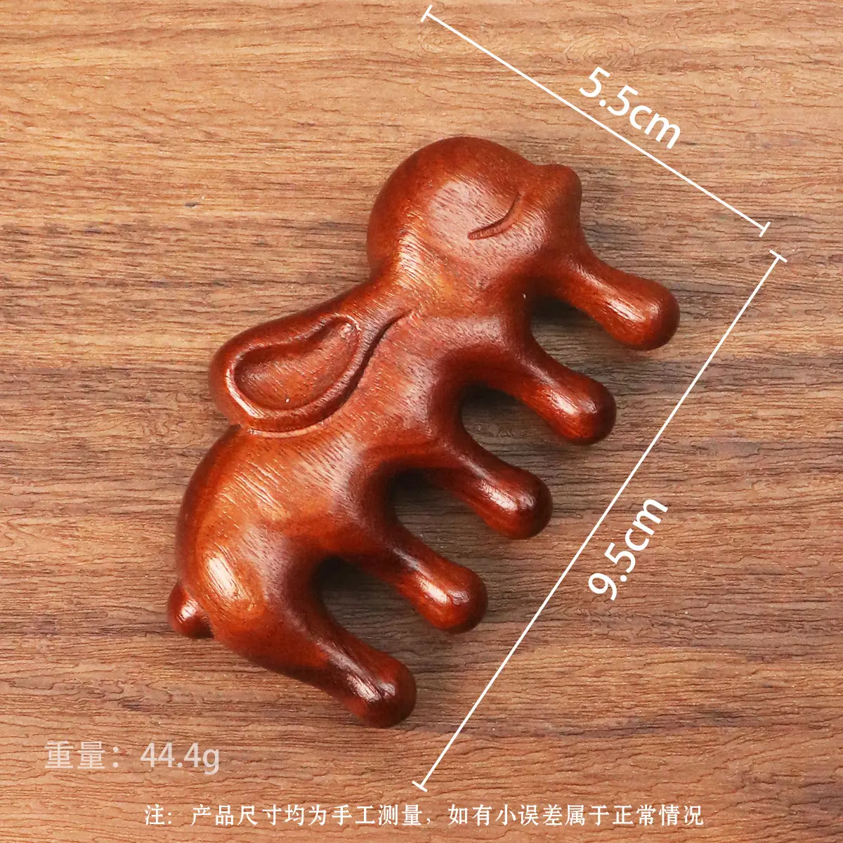 Wooden Scalp Massage Comb for Meridian Unblocking, 9.2cm x 5.8cm - Image 20